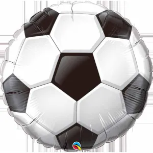 36" Round Foil Soccer Ball (3/pk)