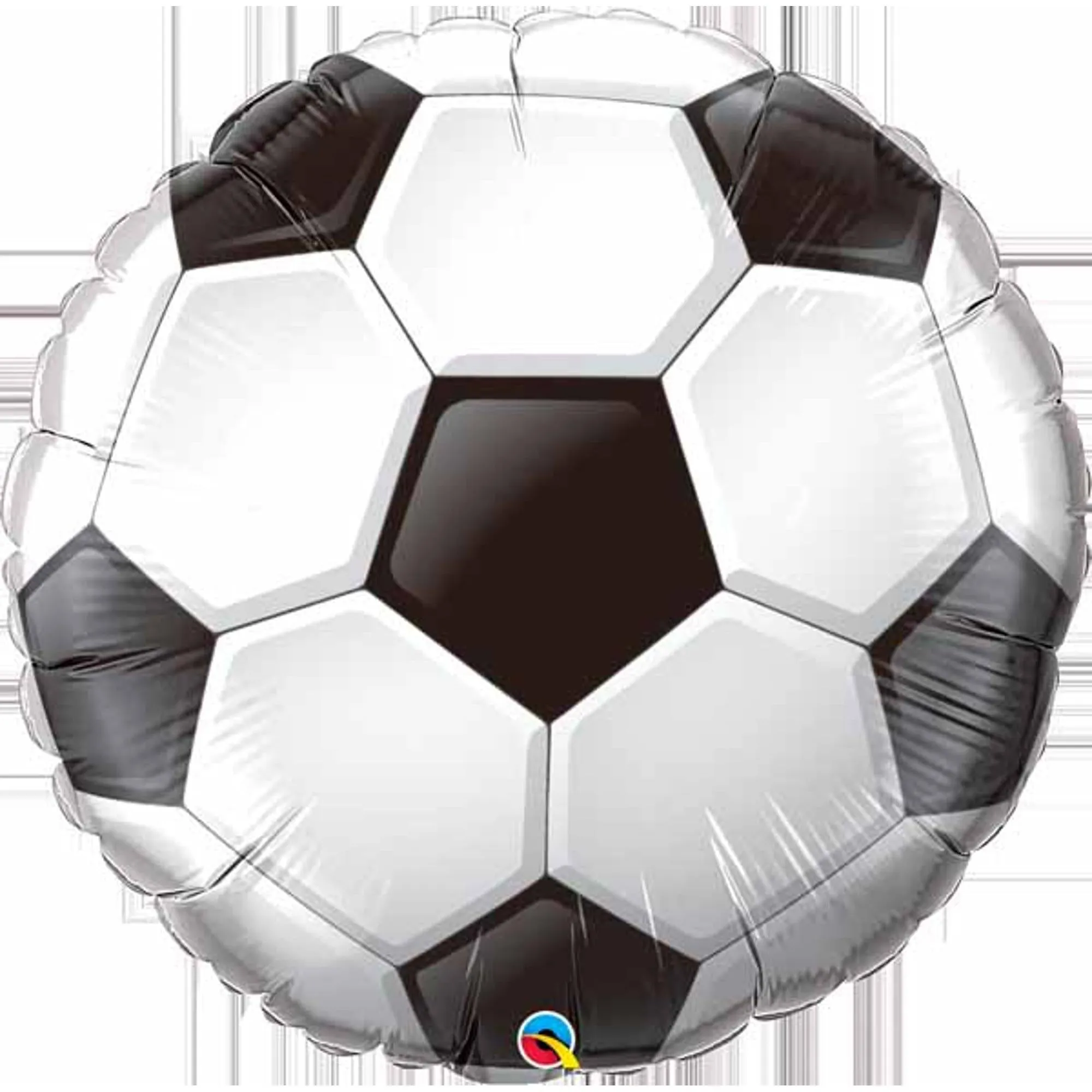 36" Round Foil Soccer Ball (3/pk)