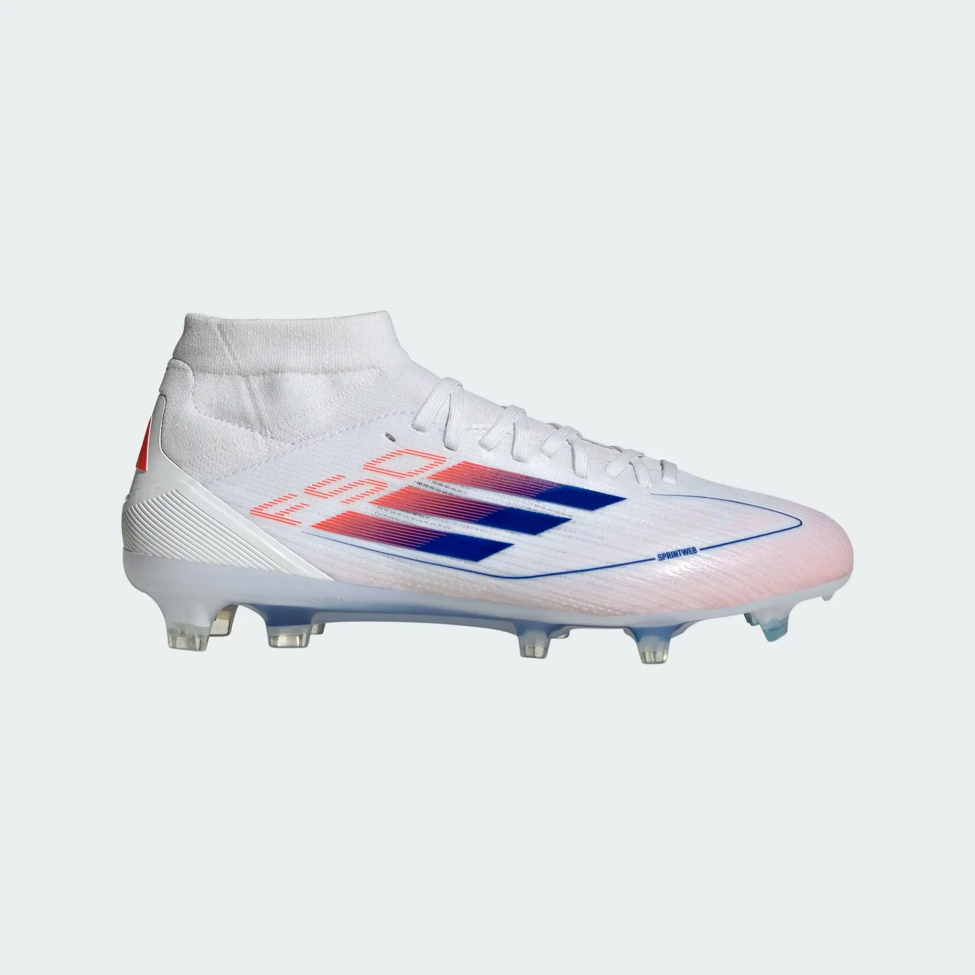 adidas F50 Pro Mid-Cut FG White Blue Red