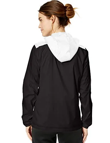 adidas Women's Alphaskin Tiro Windbreaker, Black/White, X-Small