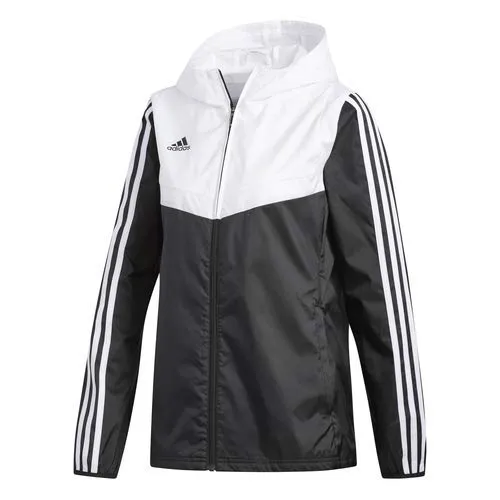 adidas Women's Alphaskin Tiro Windbreaker, Black/White, X-Small