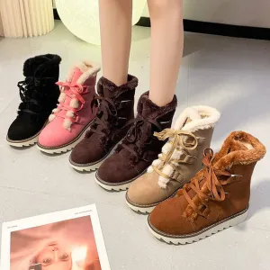 Betterthy Women's Plush Lined Thermal Snow Boots Antislip Outdoor