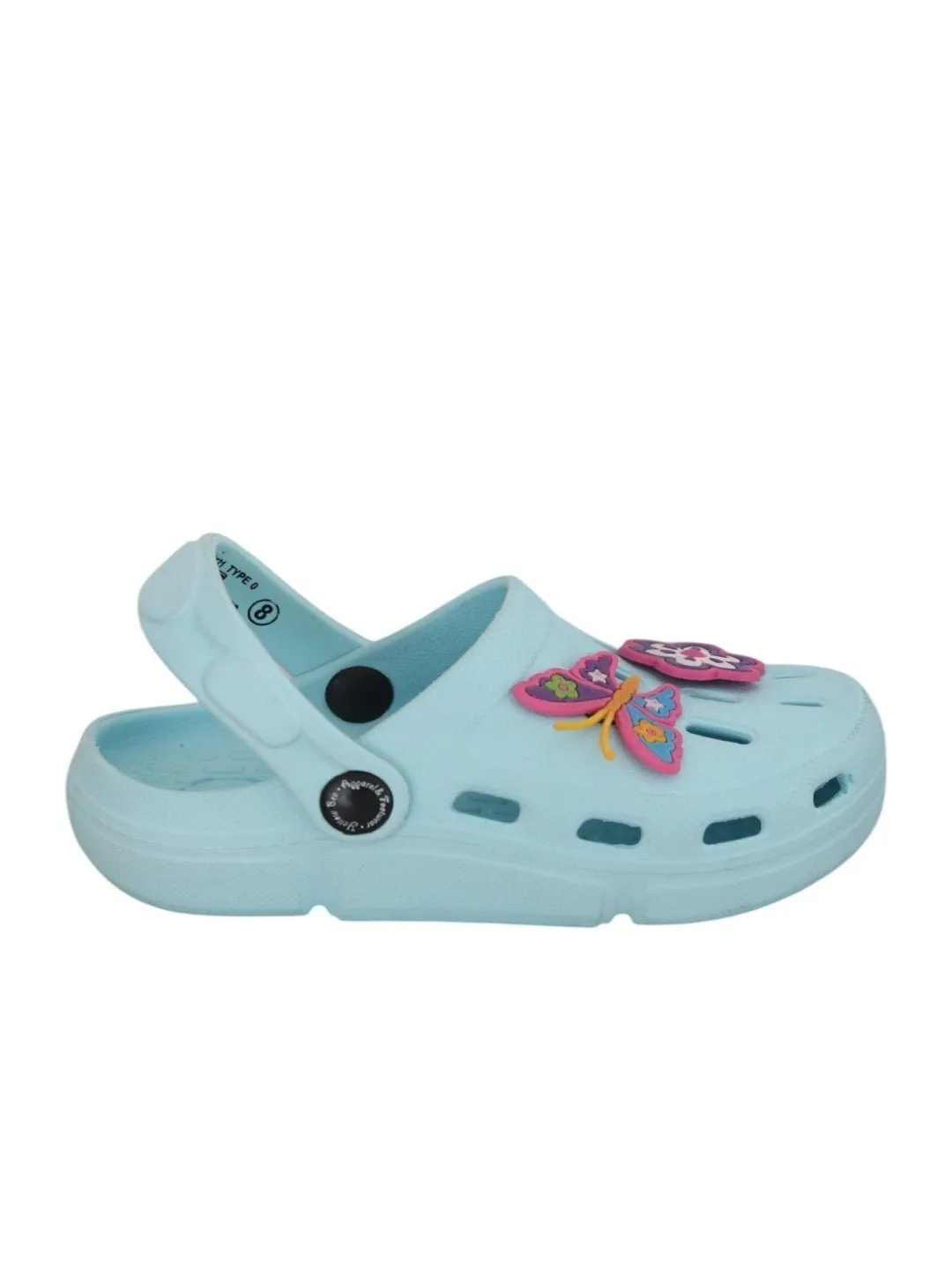 Charming Flower and Butterfly Design Clogs for Girls