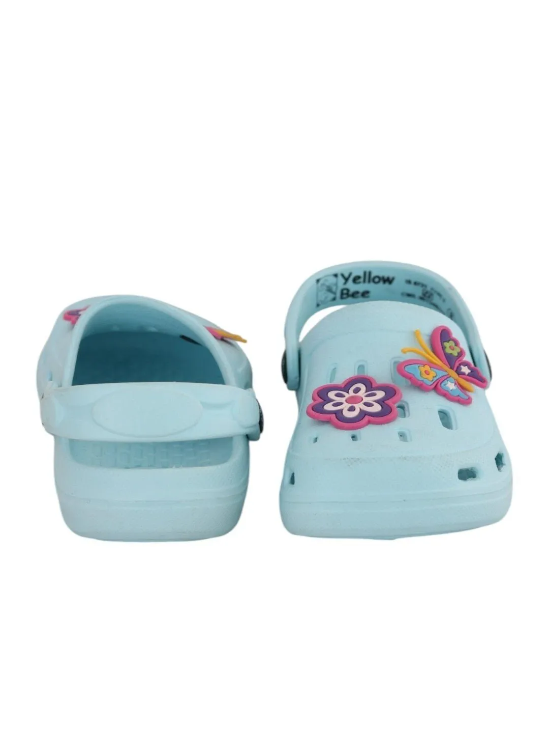 Charming Flower and Butterfly Design Clogs for Girls