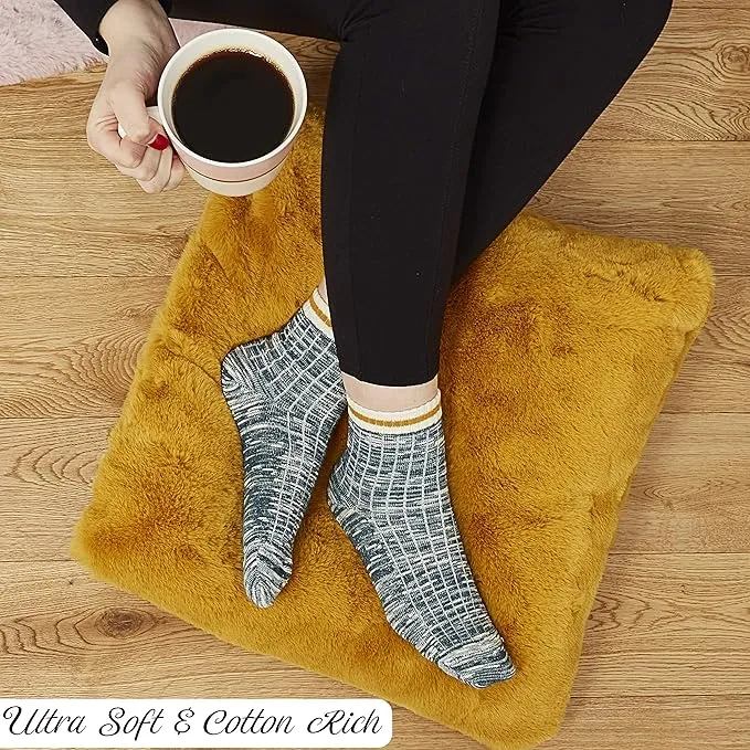 CityComfort Womens Socks, Cotton Ladies size 4-7 Multipack  For Teenagers,Unisex