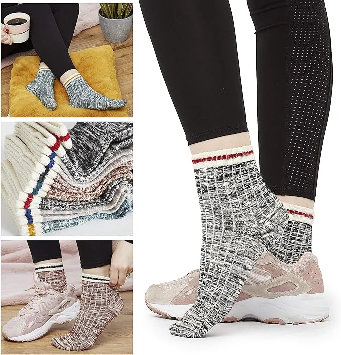 CityComfort Womens Socks, Cotton Ladies size 4-7 Multipack  For Teenagers,Unisex