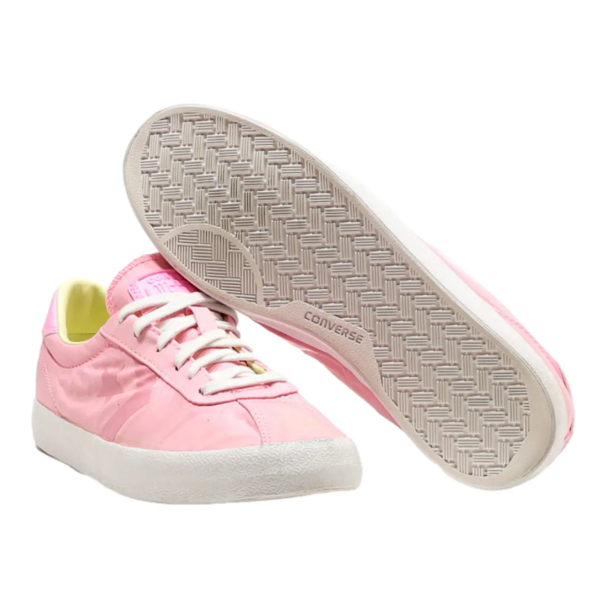 CONVERSE Low Top Trainers Pink Canvas Womens UK 5.5
