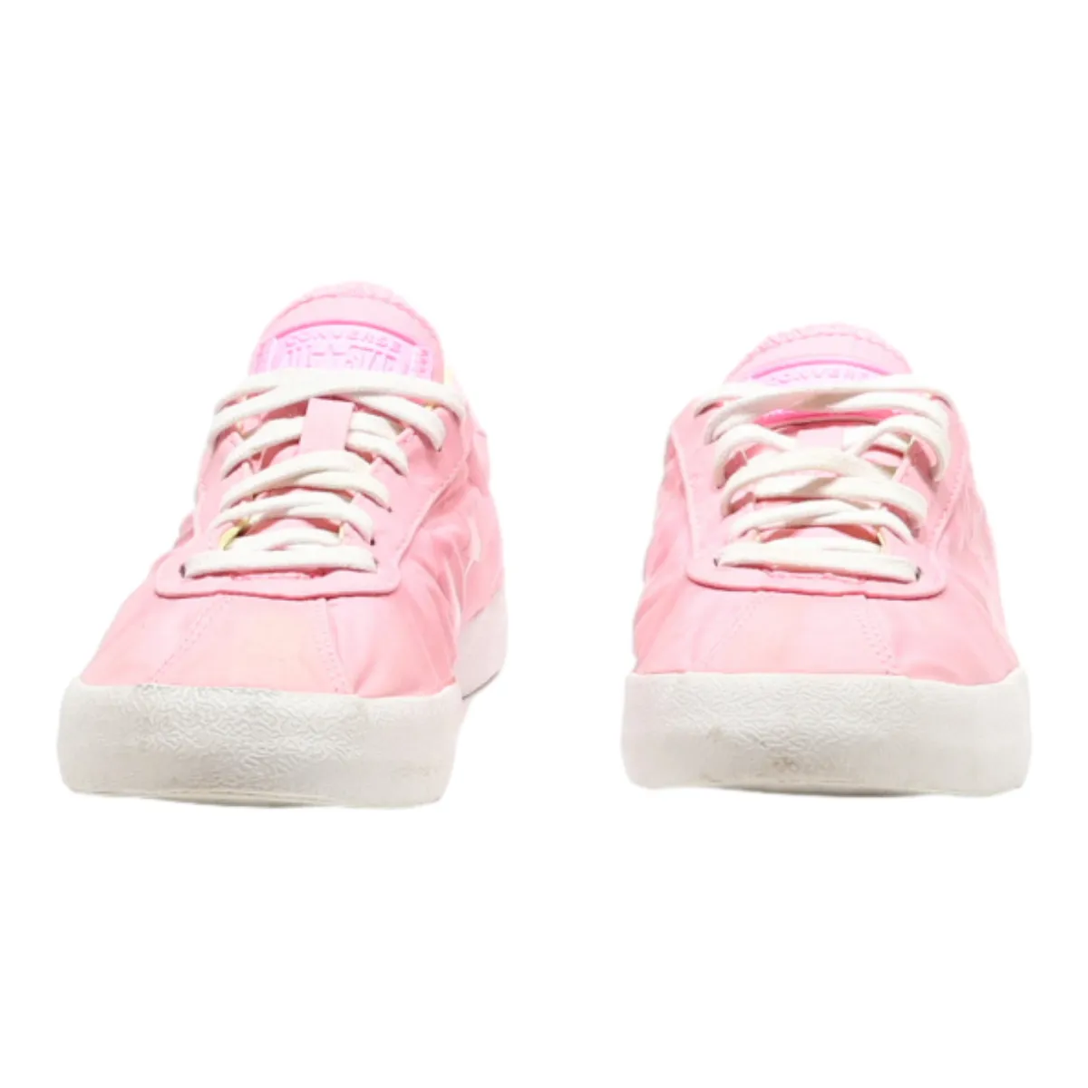 CONVERSE Low Top Trainers Pink Canvas Womens UK 5.5