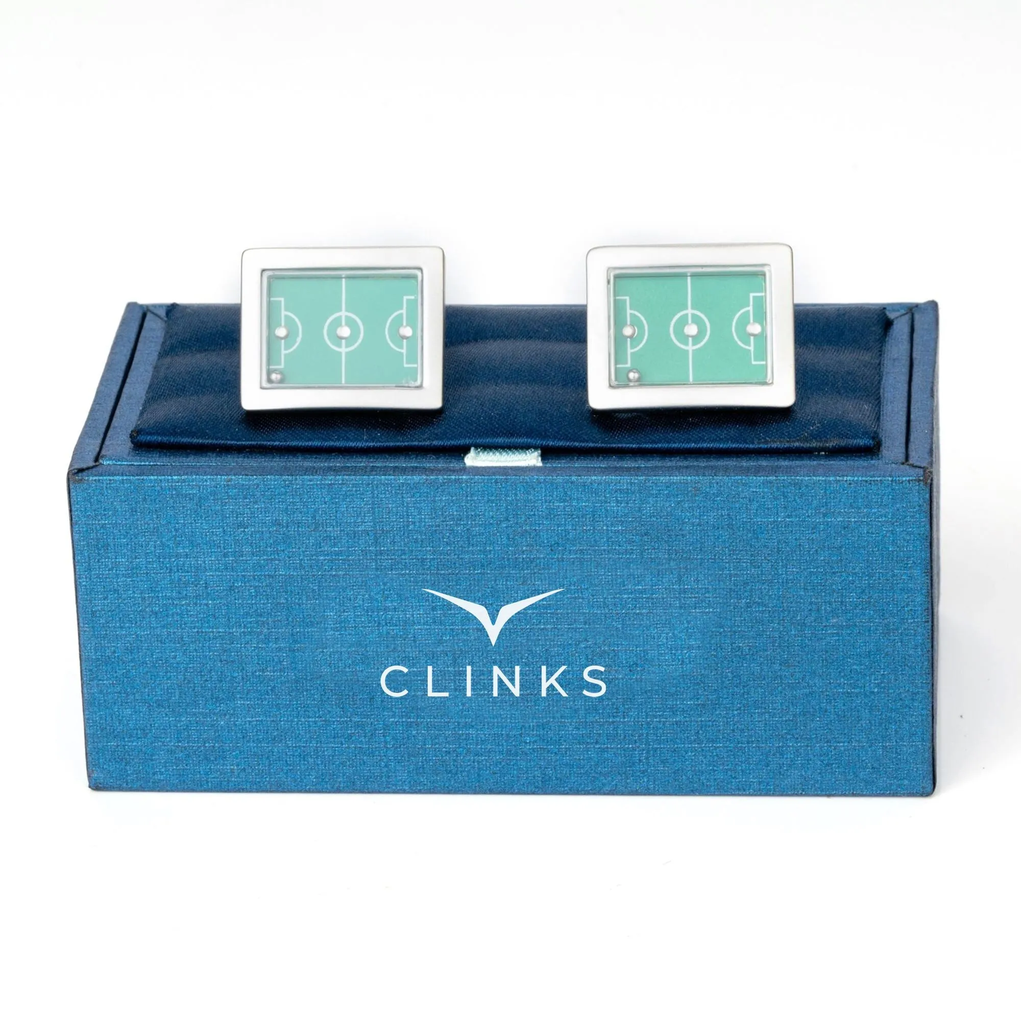 Green Soccer Field Cufflinks