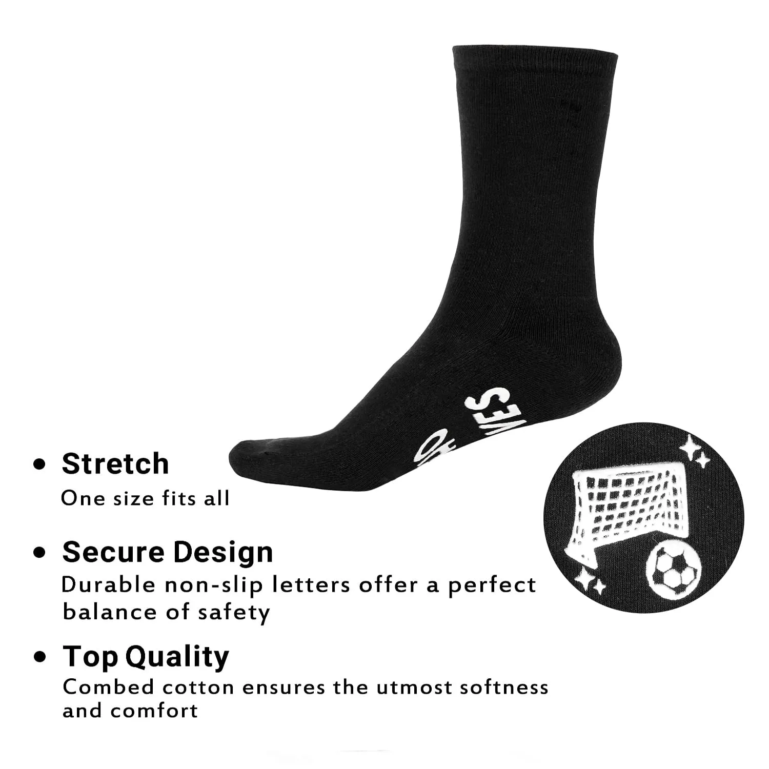HAPPYPOP Soccer Gifts For Boys Kids - Gifts For Soccer Lover Players With Greeting Card, Kids Boys Soccer Socks, Grip Socks Soccer, Soccer Stocking Stuffers