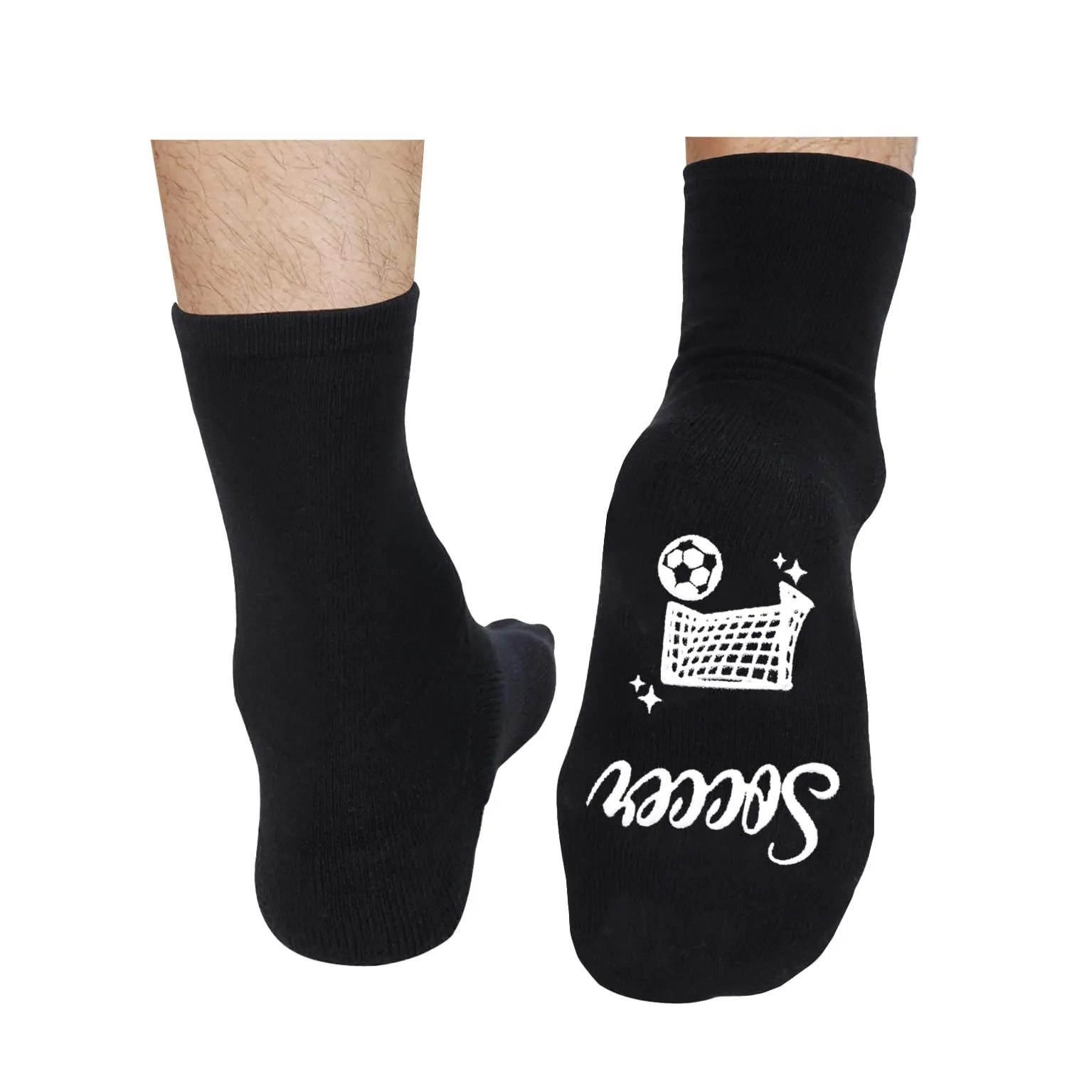 HAPPYPOP Soccer Gifts For Boys Kids - Gifts For Soccer Lover Players With Greeting Card, Kids Boys Soccer Socks, Grip Socks Soccer, Soccer Stocking Stuffers