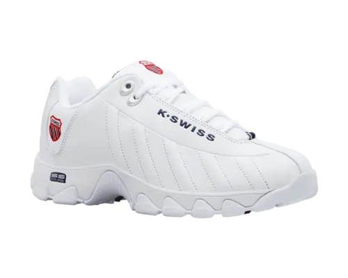 K-Swiss Men's St329 Cmf White Navy Red Shoes