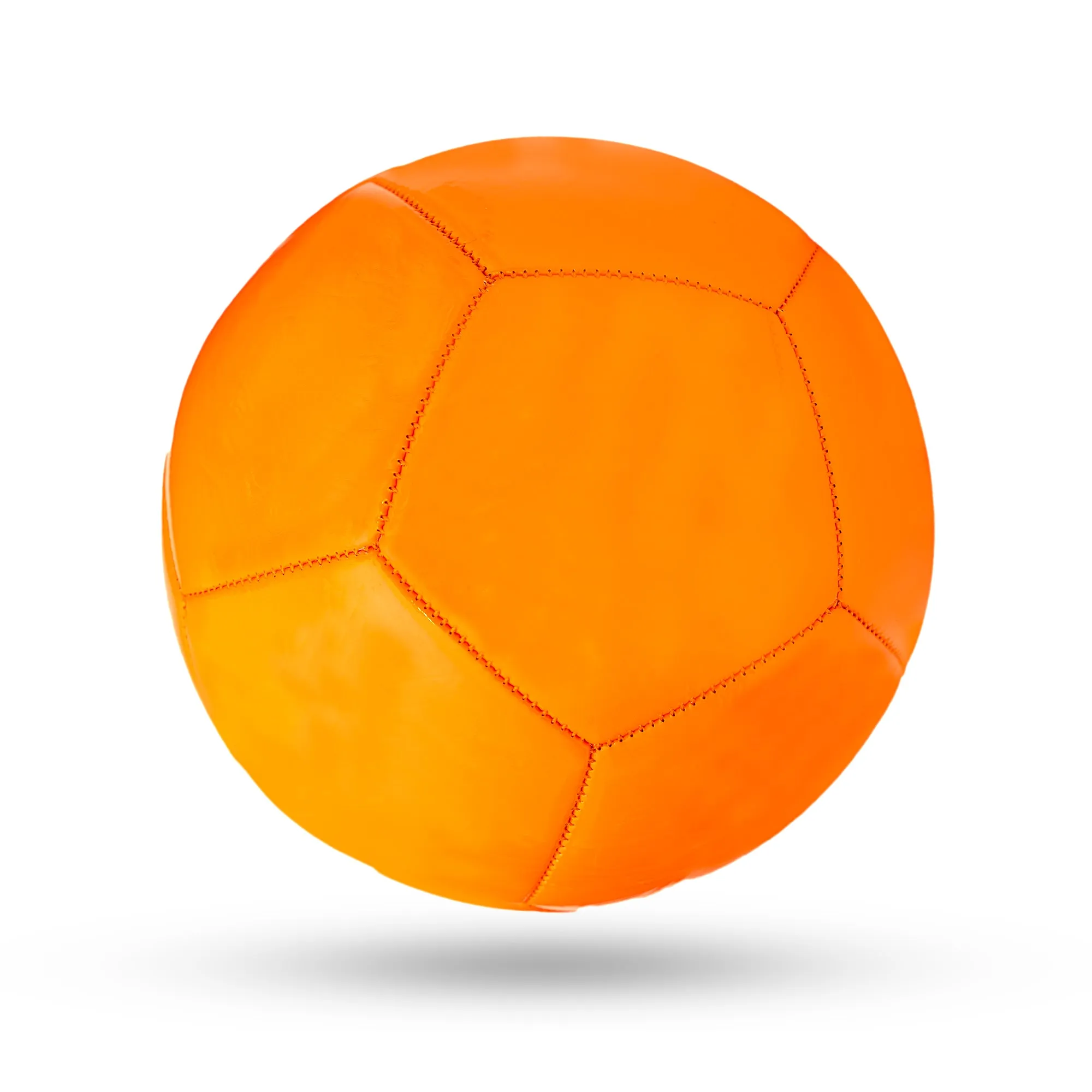 Kruzak Size 1 Machine Stitched Neon Orange Mini Soccer Ball Toy for Toddlers and Kids Play