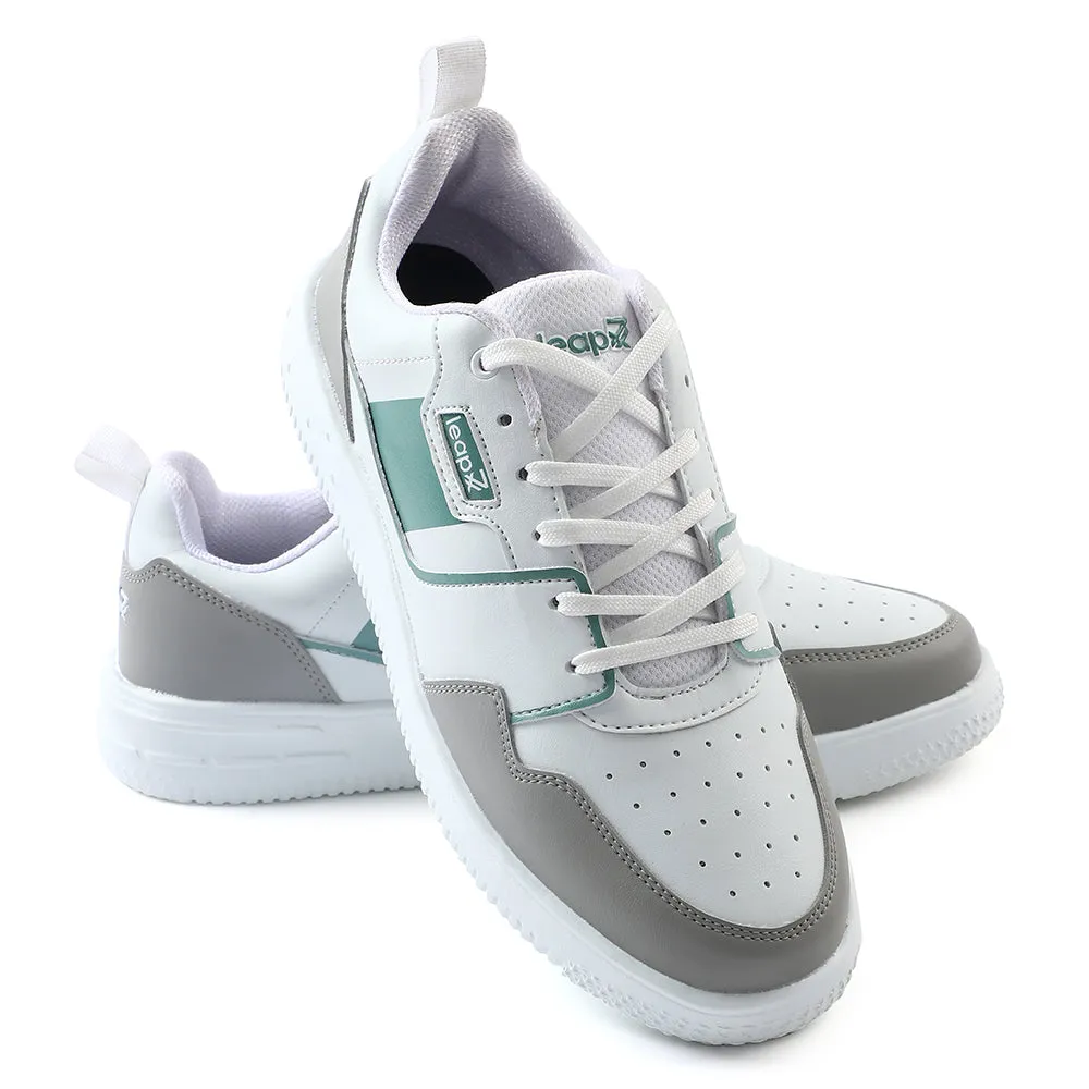 Leap7x Casual White Sneakers For Mens SNOOKIS-2 By Liberty
