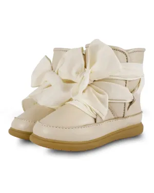 Maudi Shoes - Cream Leather