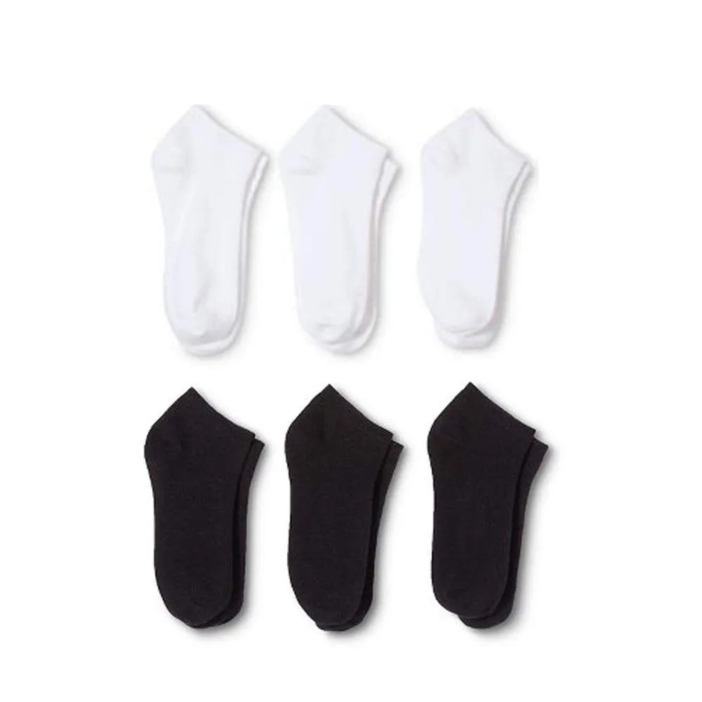 Mechaly Unisex Indoor and Outdoor Crew and Low Cut Cotton Socks - 12 Pack