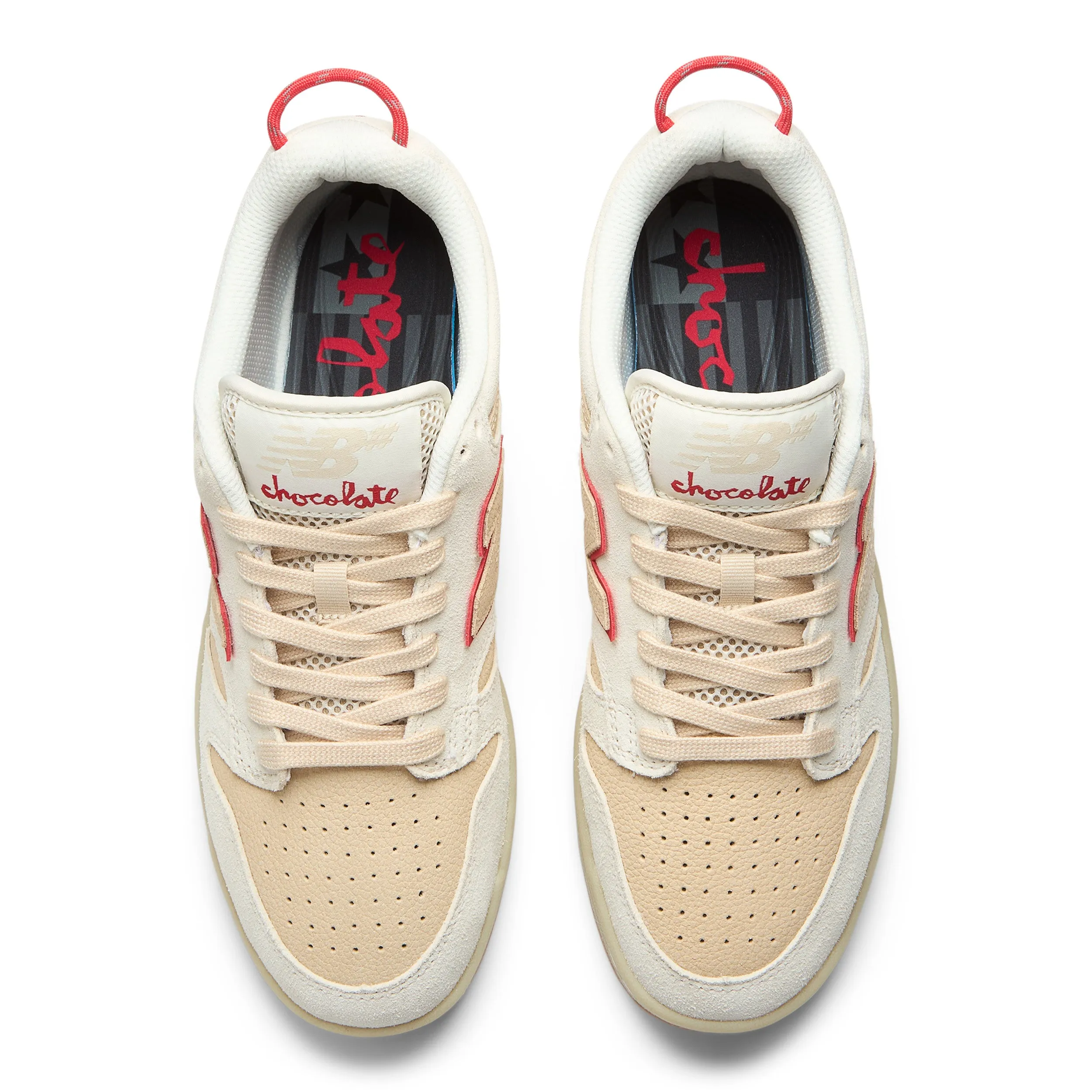 New Balance Numeric x Chocolate 480 Skateboard Shoe - White/Red