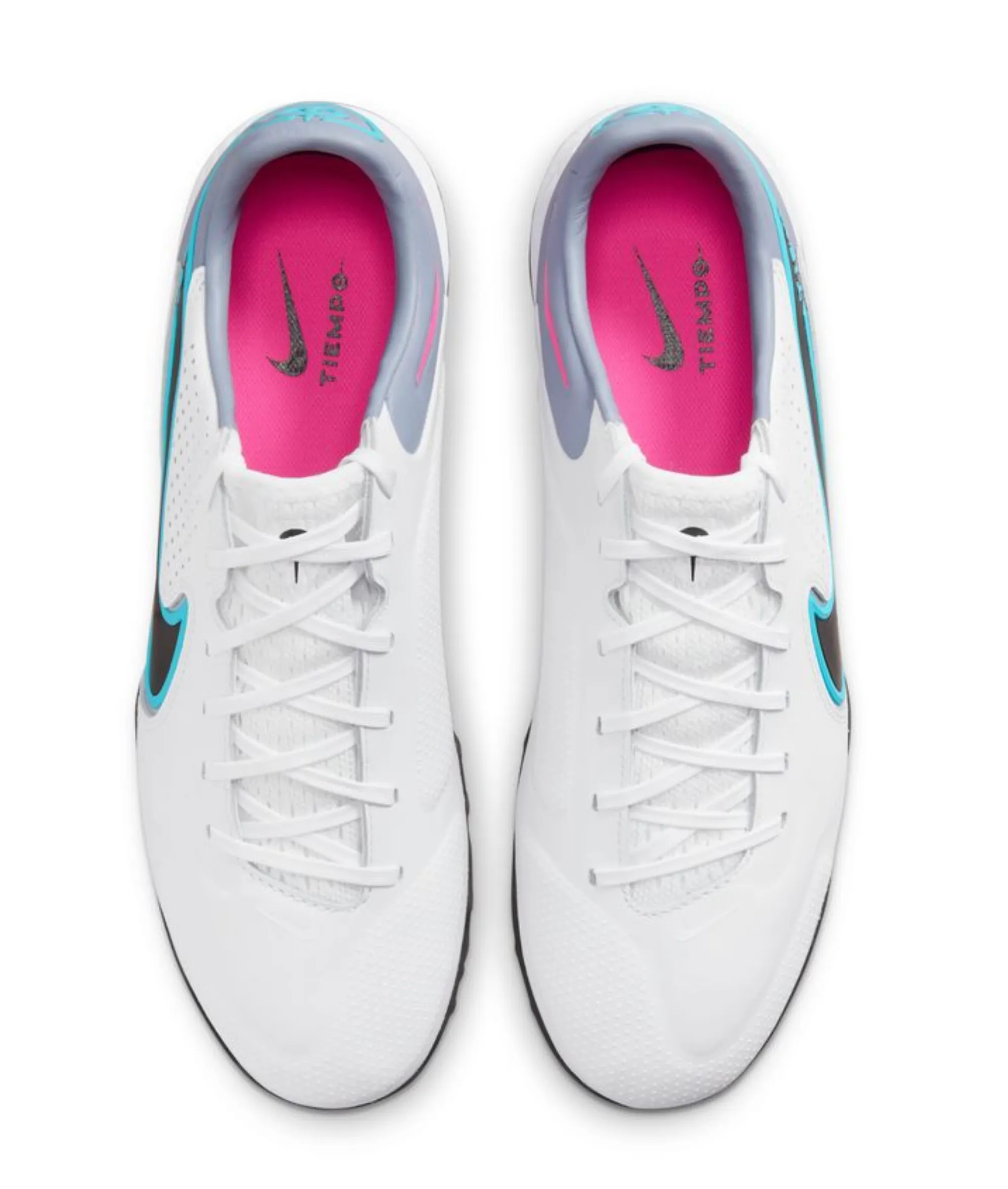Nike React Legend 9 Pro TF Turf Soccer Shoe - White/Black/Blue/Pink