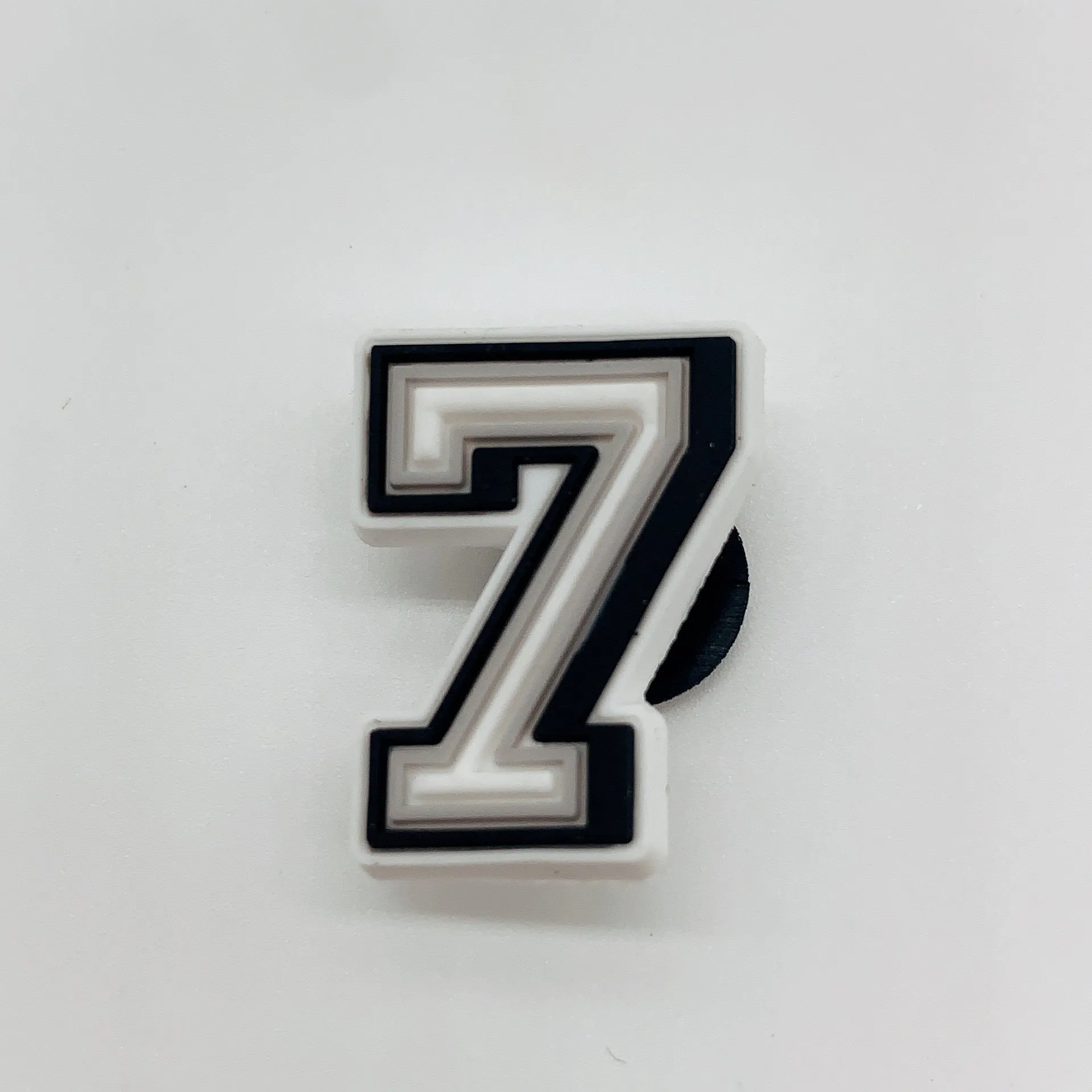 Owllaser 3D Black and White Numbers for Shoe Charm