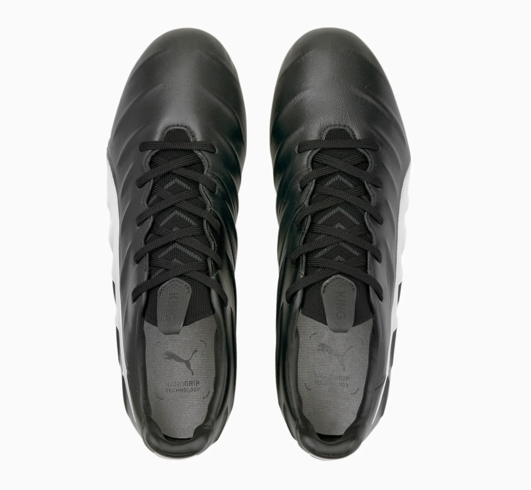 Puma King Platinum 21 Firm Ground Soccer Cleat - Puma Black/Puma White