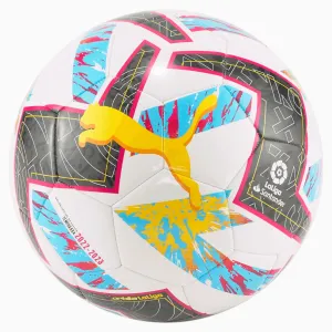 Puma Orbita La Liga 1 MS Soccer Ball - White-Purple-Blue