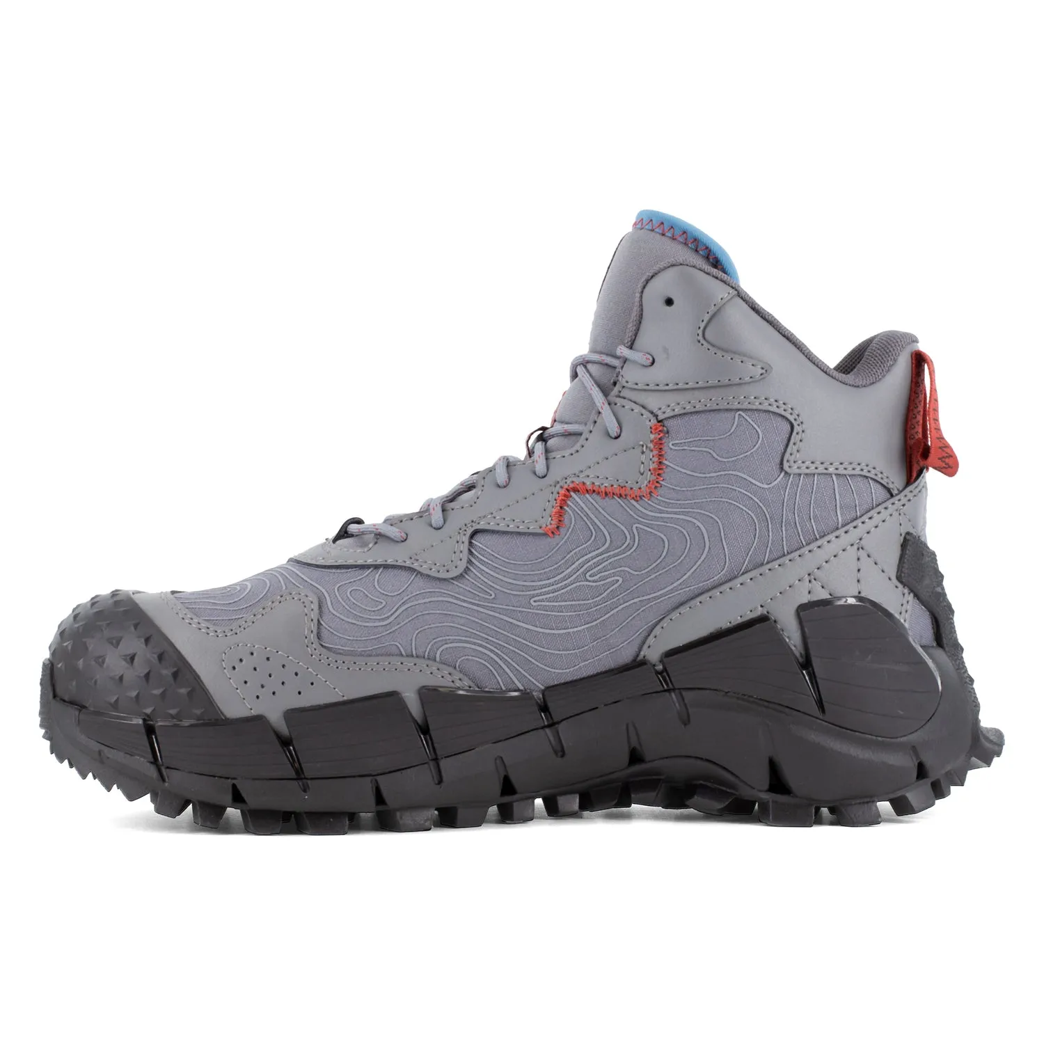 Reebok Mens Zig Kinetica Edge II Grey/Black Leather MetGuard Work Boots 8.5 M