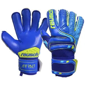 Reusch Attrakt S1 Evolution Finger Support Goalkeeper Gloves - Blue-Volt