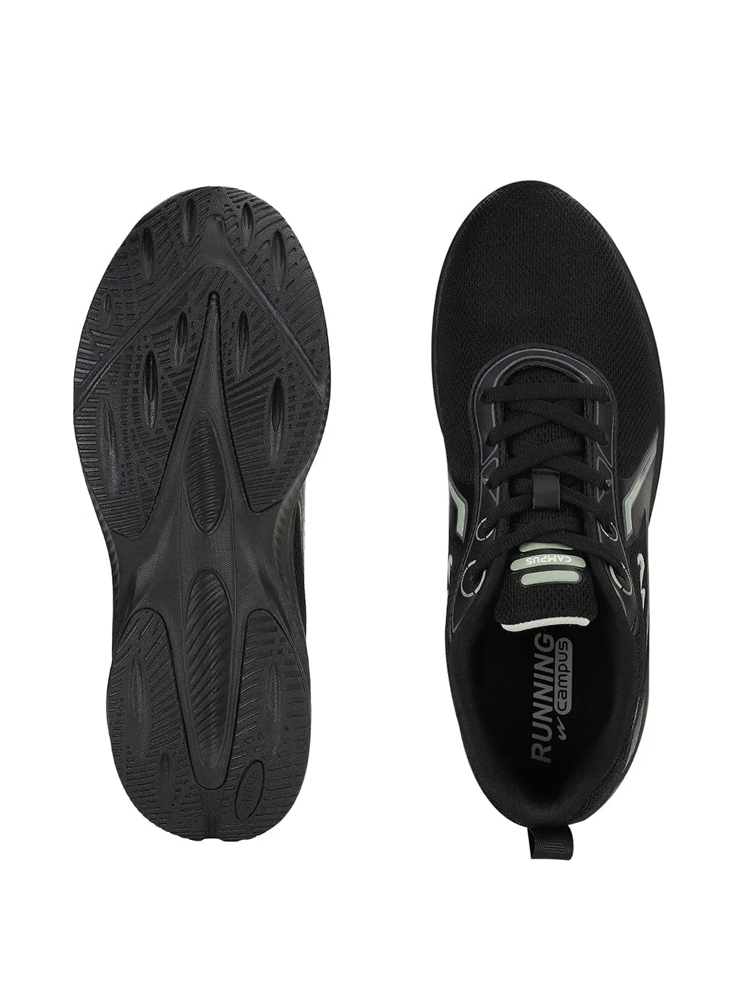 SANTINO Black Men's Sports Shoes