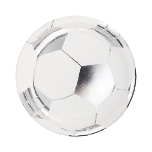 Soccer Ball Plate Metallic