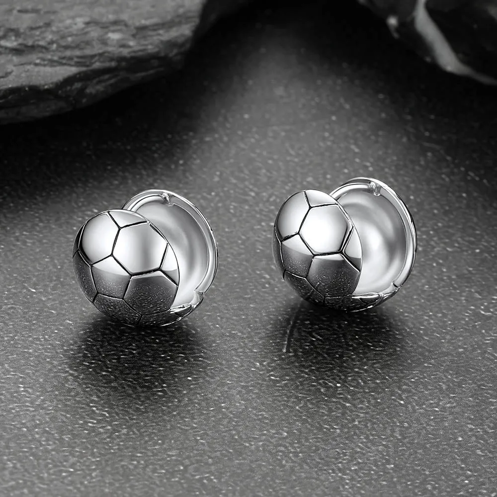 Soccer Sport Stud Earrings for Men Women