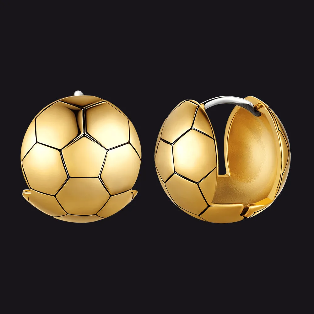 Soccer Sport Stud Earrings for Men Women