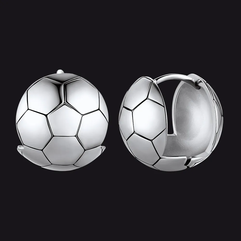 Soccer Sport Stud Earrings for Men Women