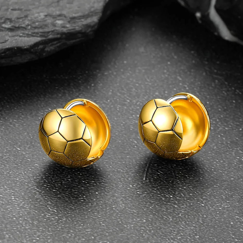 Soccer Sport Stud Earrings for Men Women