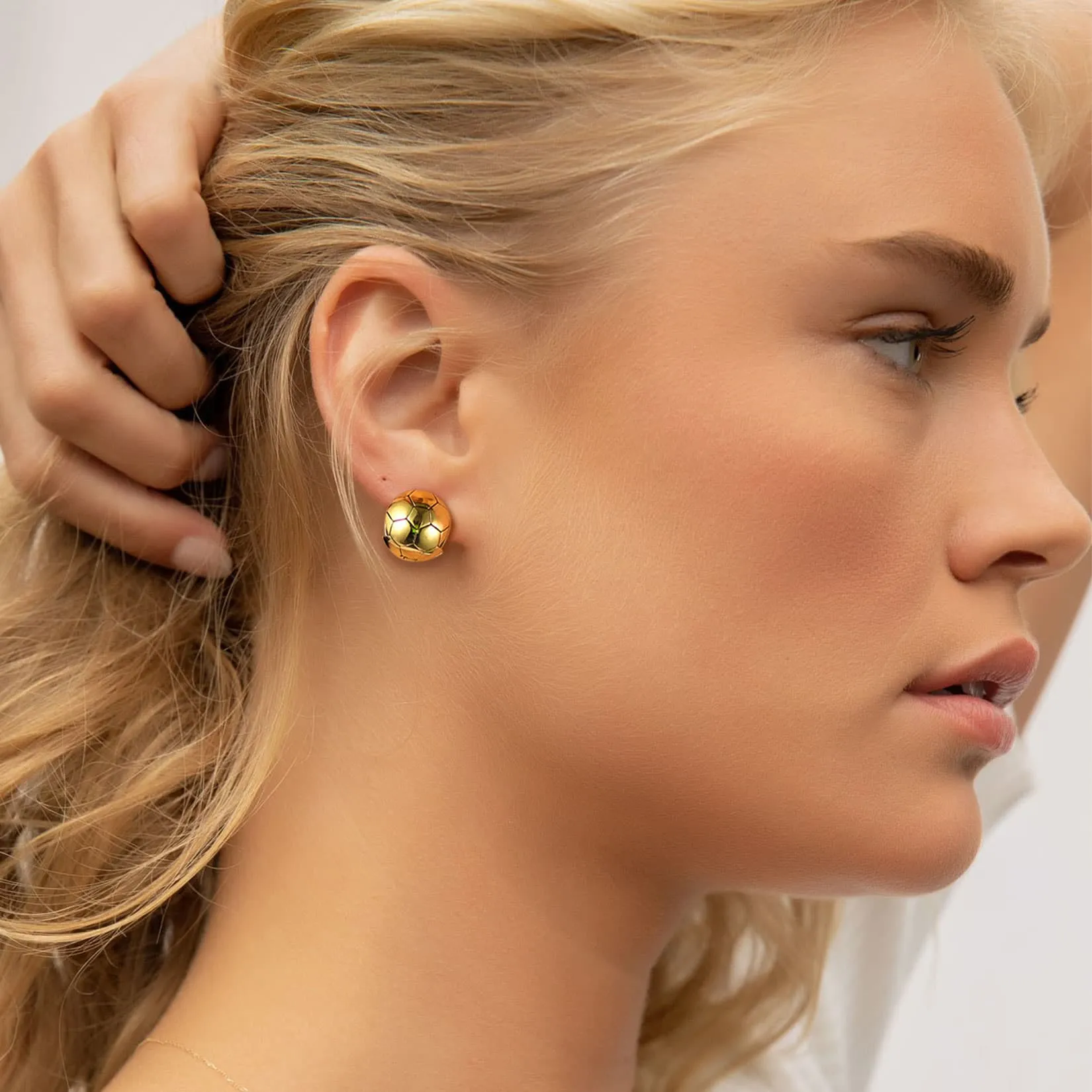 Soccer Sport Stud Earrings for Men Women
