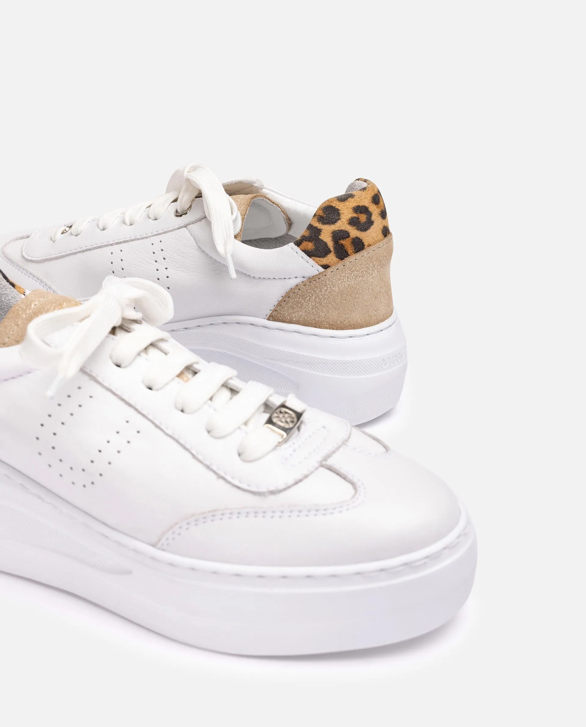 Unisa White Platform Trainer|FRAILE25BR